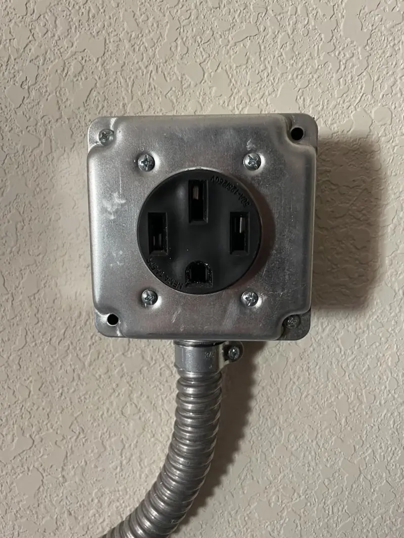 NEMA 14-50 outlet installed for Electrical Panel Upgrade in Boardman